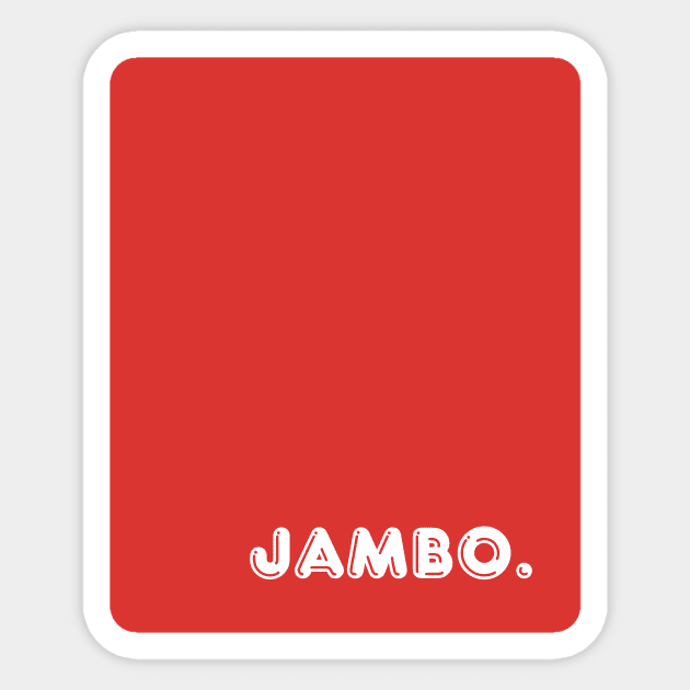 Red Jambo Sticker by April Twenty Fourth